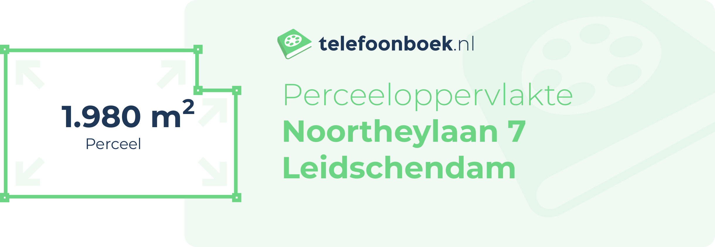 Perceeloppervlakte Noortheylaan 7 Leidschendam