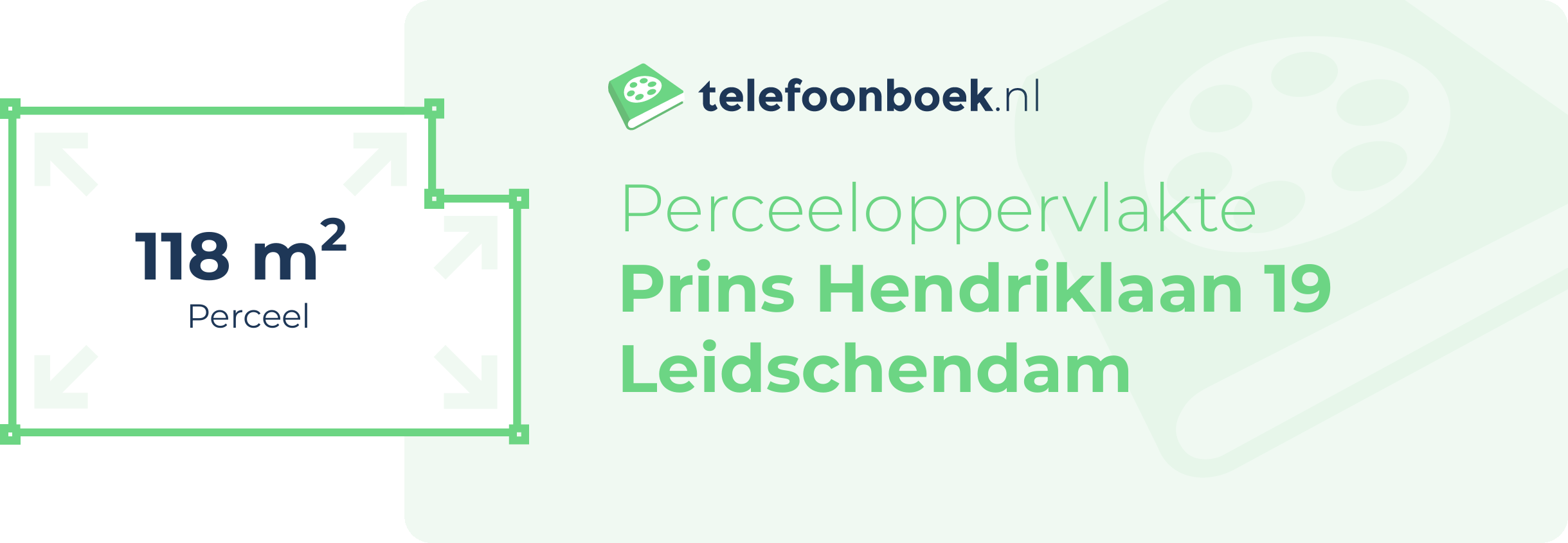 Perceeloppervlakte Prins Hendriklaan 19 Leidschendam