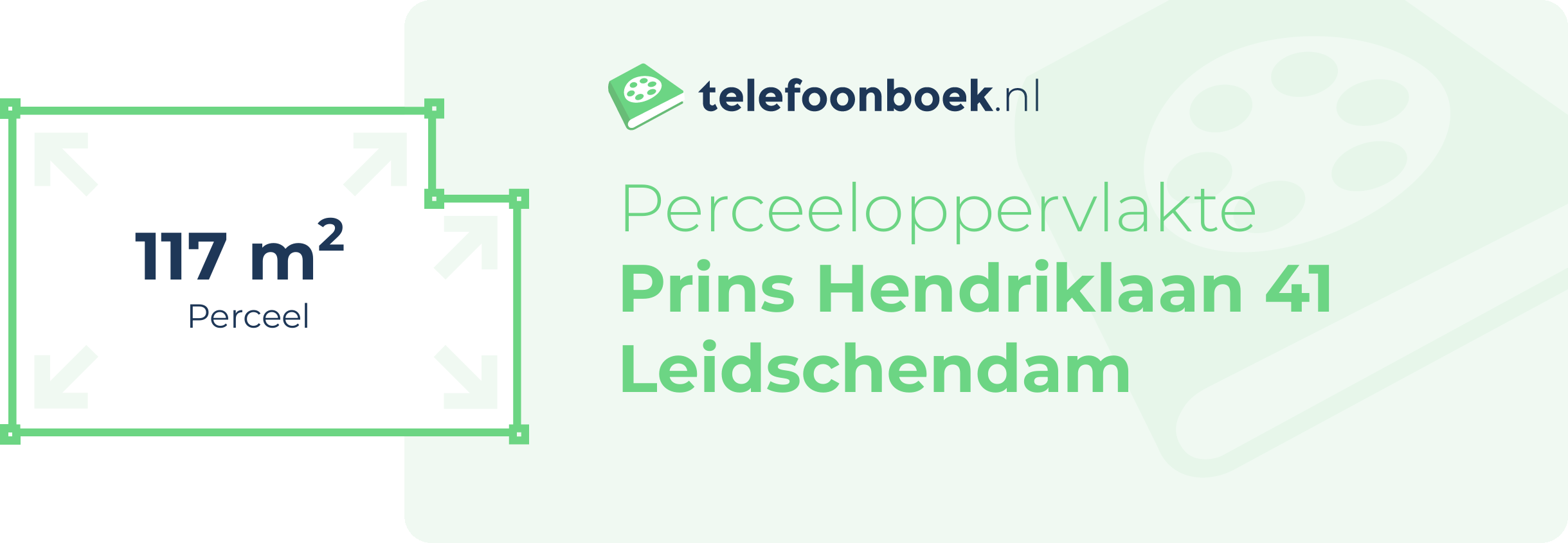 Perceeloppervlakte Prins Hendriklaan 41 Leidschendam