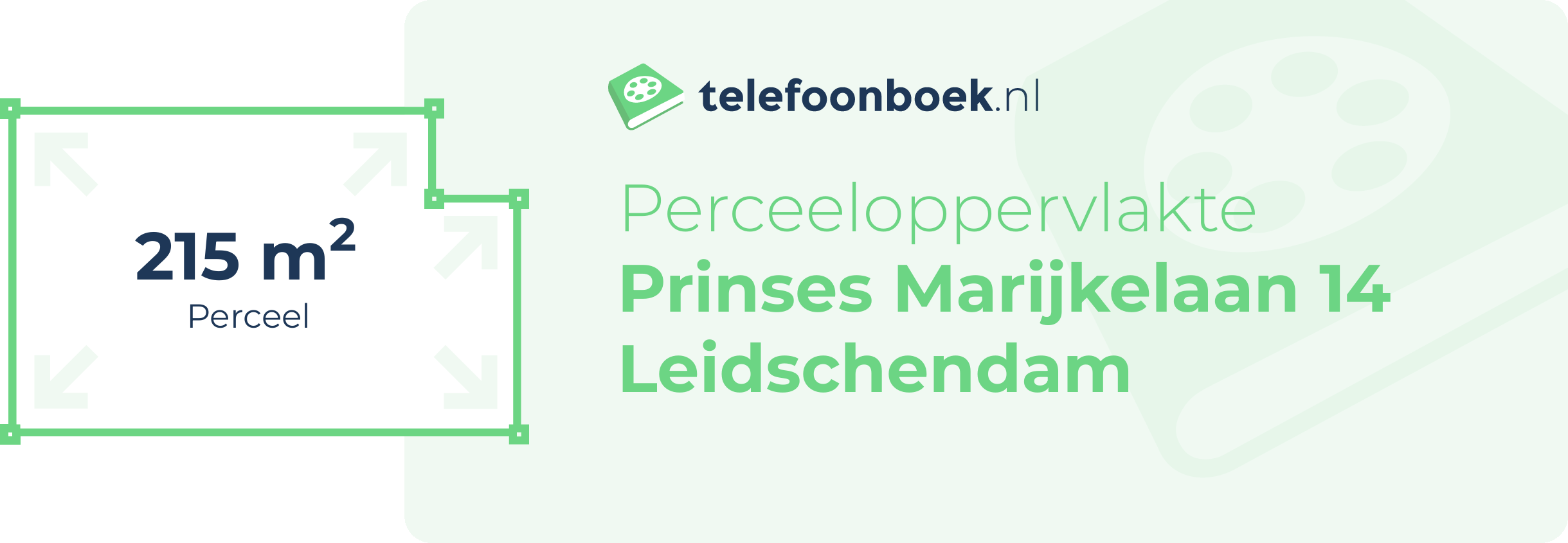 Perceeloppervlakte Prinses Marijkelaan 14 Leidschendam