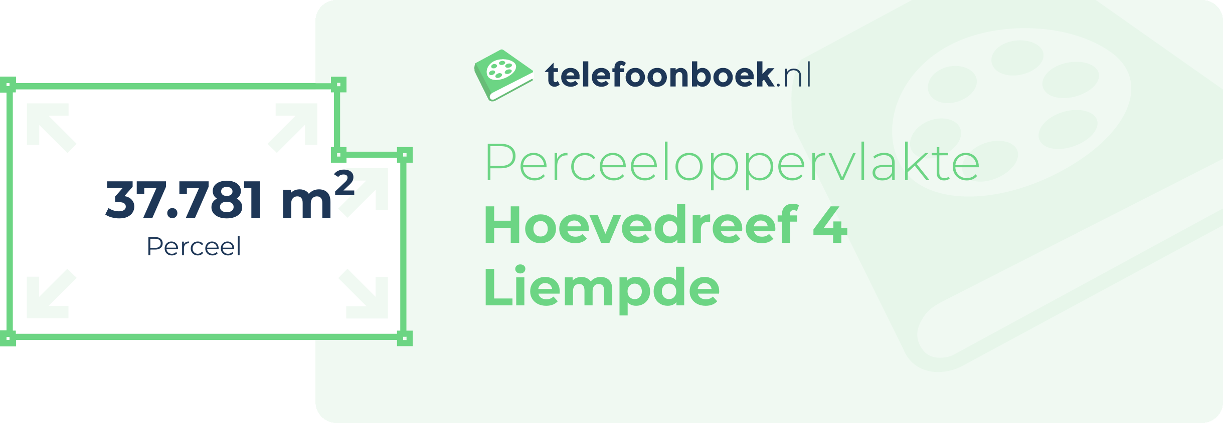 Perceeloppervlakte Hoevedreef 4 Liempde