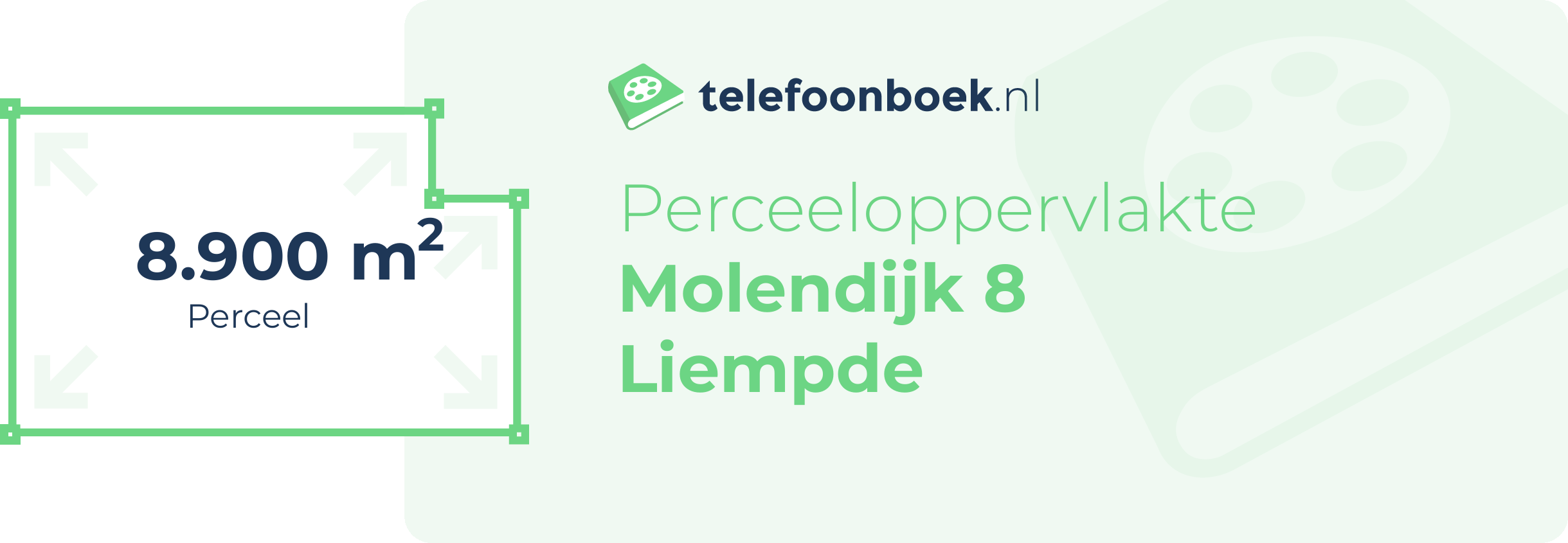 Perceeloppervlakte Molendijk 8 Liempde