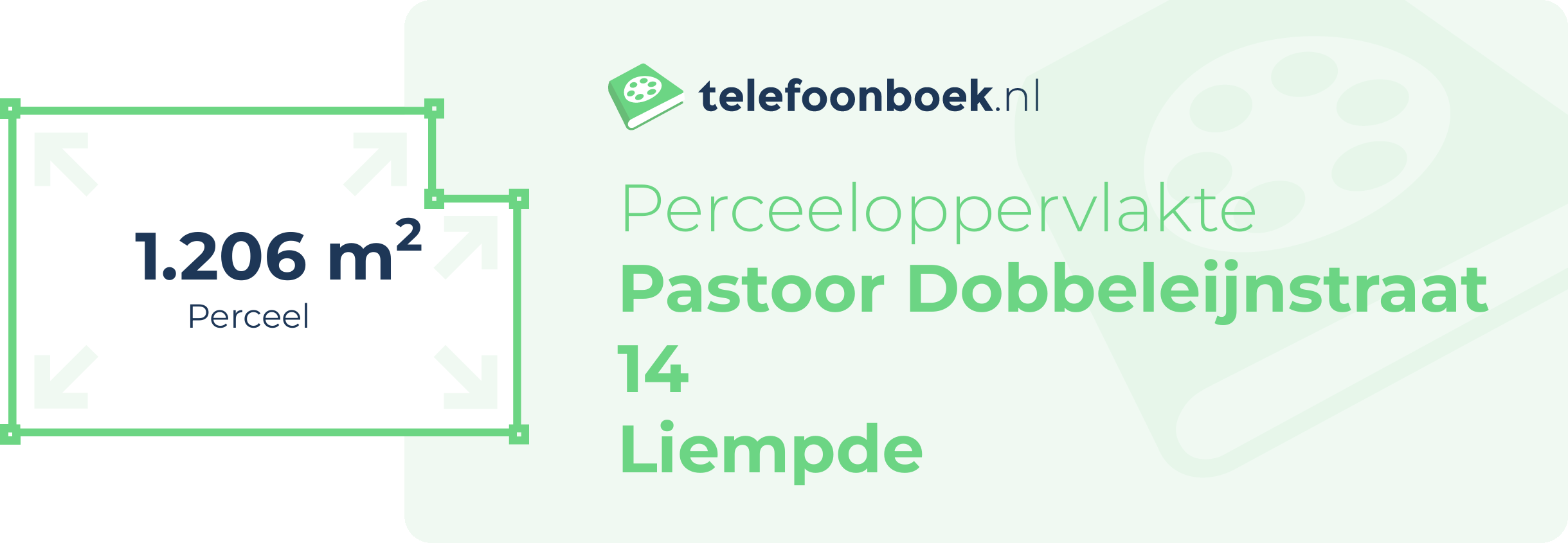 Perceeloppervlakte Pastoor Dobbeleijnstraat 14 Liempde