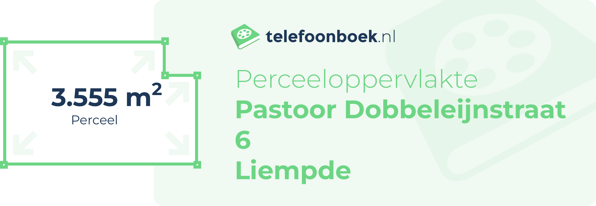 Perceeloppervlakte Pastoor Dobbeleijnstraat 6 Liempde