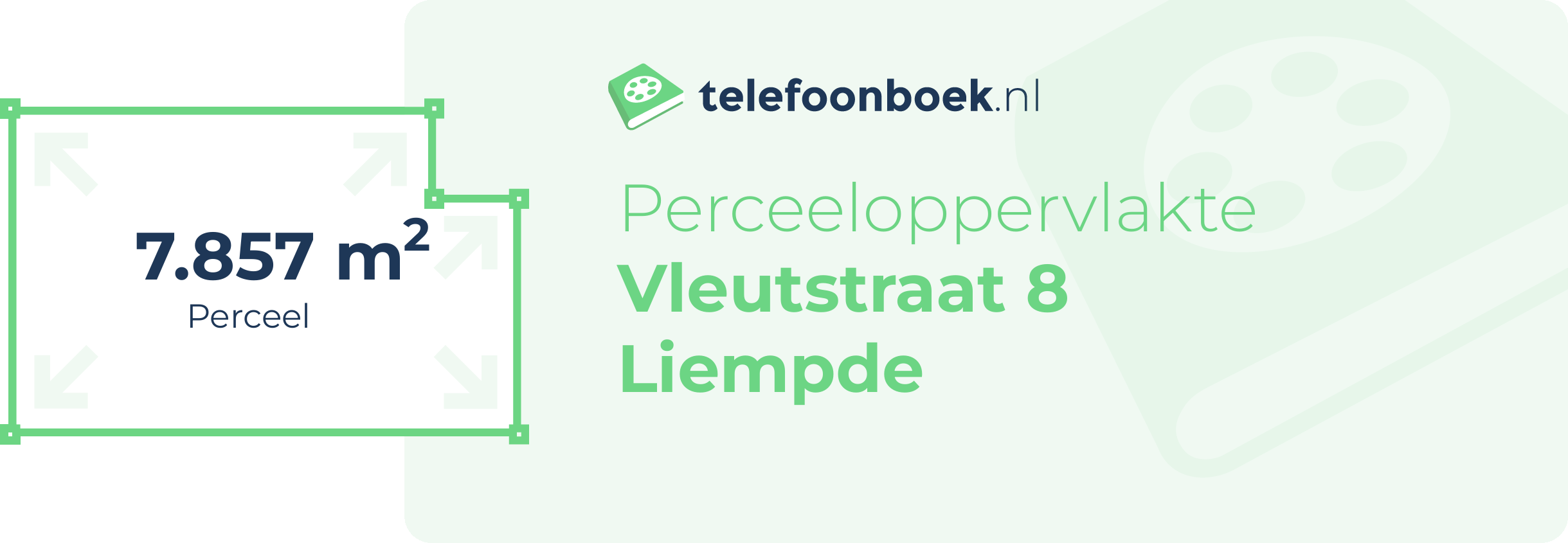 Perceeloppervlakte Vleutstraat 8 Liempde