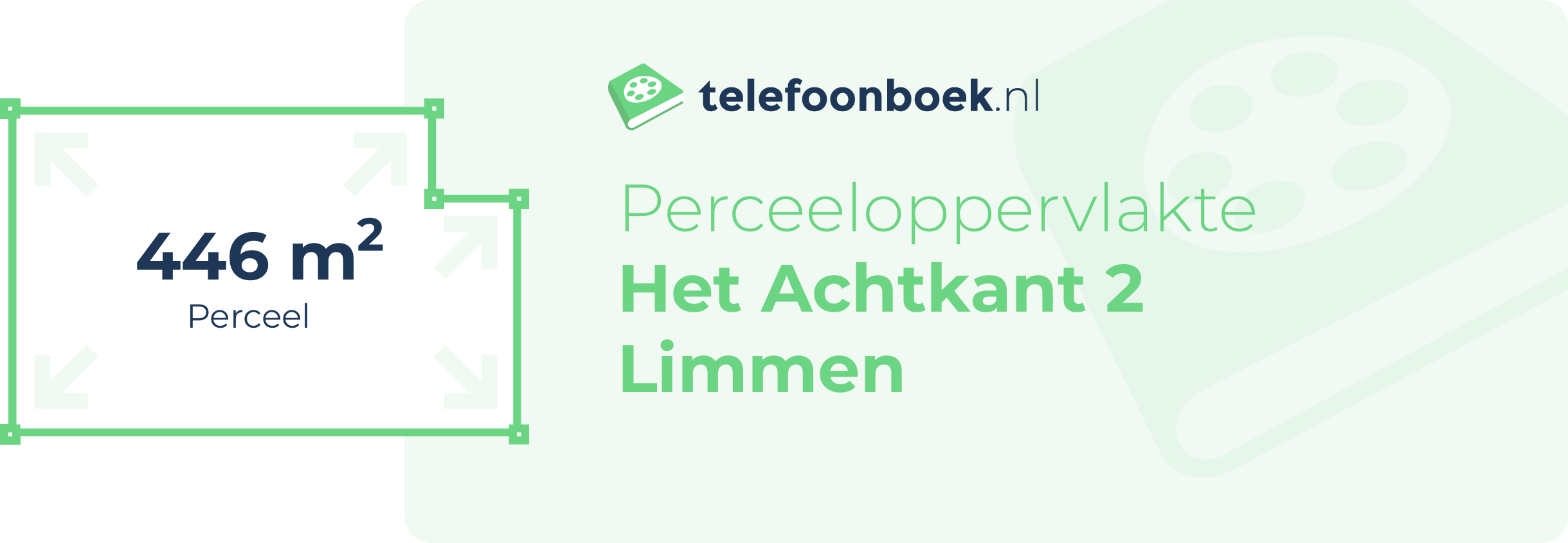 Perceeloppervlakte Het Achtkant 2 Limmen