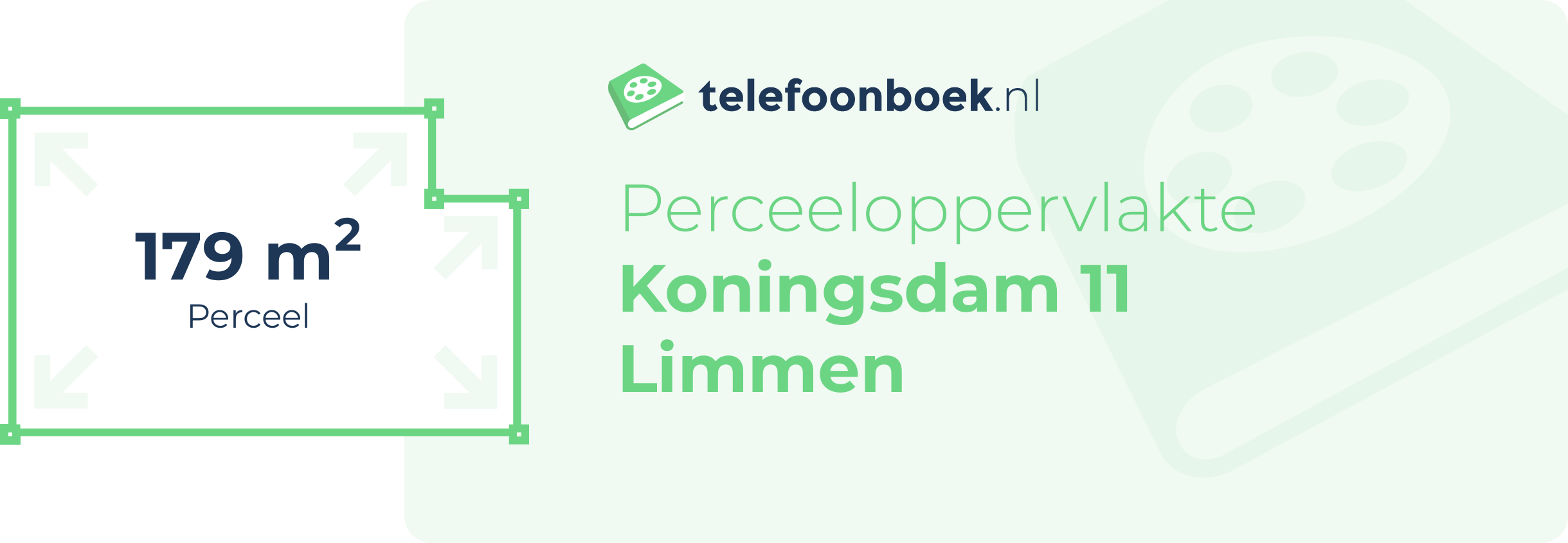 Perceeloppervlakte Koningsdam 11 Limmen