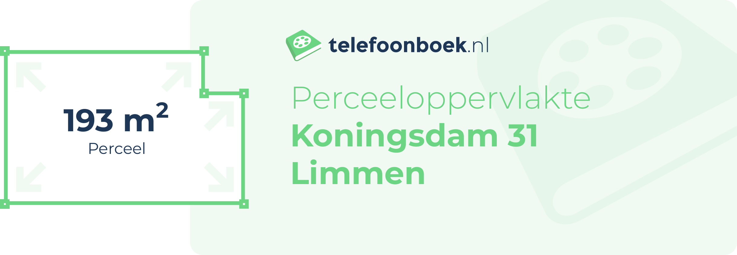 Perceeloppervlakte Koningsdam 31 Limmen