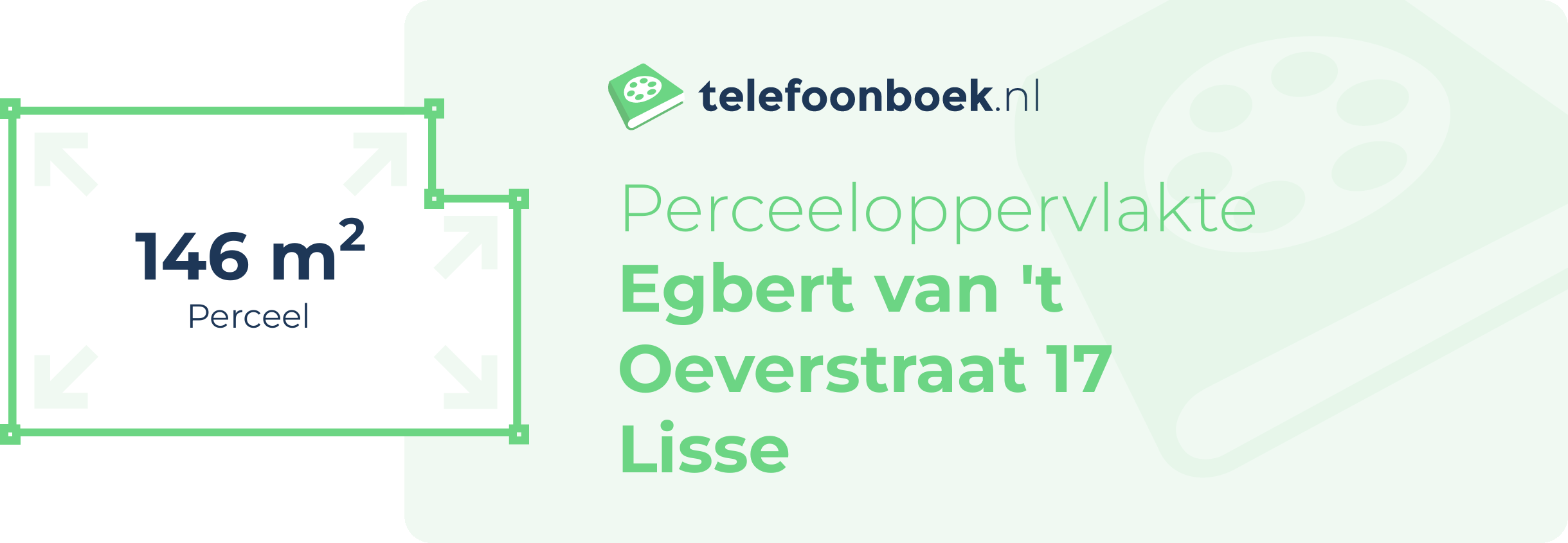 Perceeloppervlakte Egbert Van 't Oeverstraat 17 Lisse