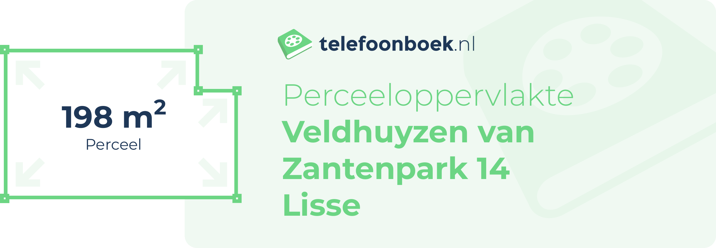 Perceeloppervlakte Veldhuyzen Van Zantenpark 14 Lisse