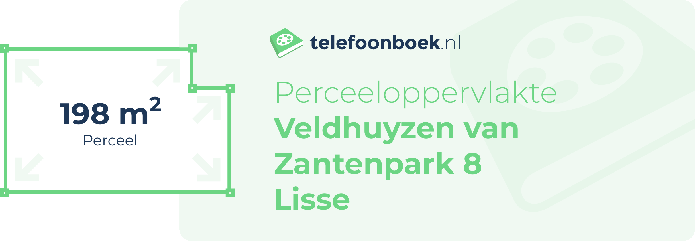 Perceeloppervlakte Veldhuyzen Van Zantenpark 8 Lisse