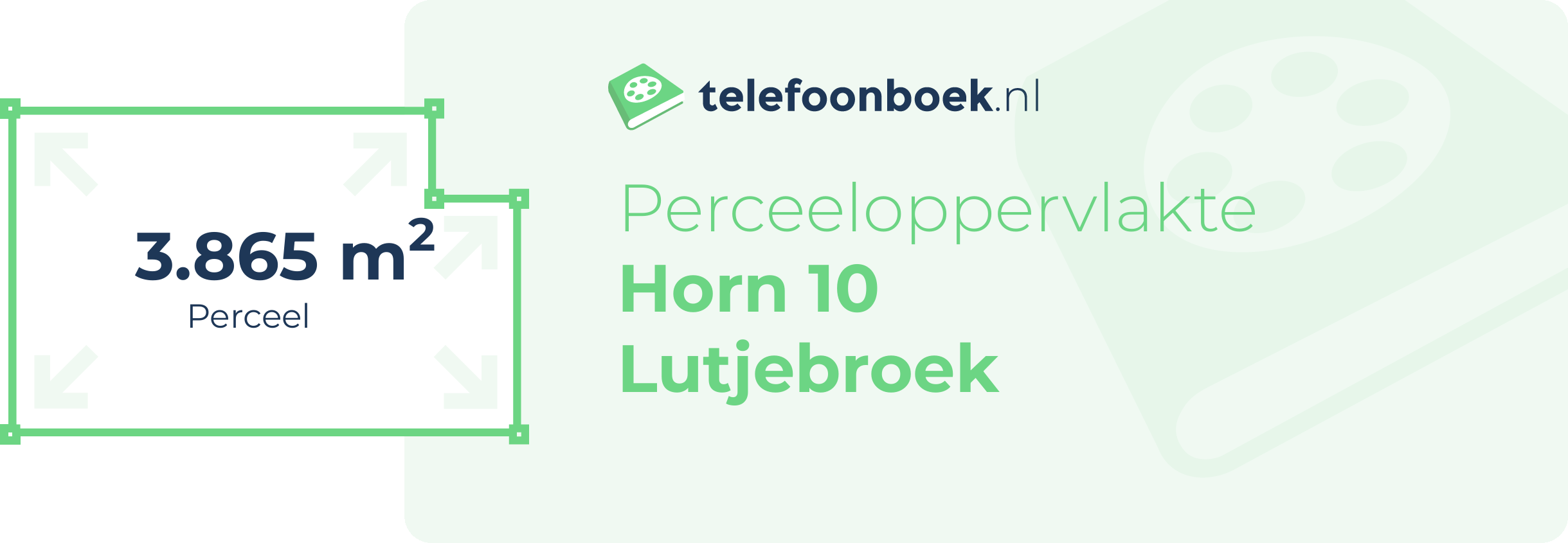 Perceeloppervlakte Horn 10 Lutjebroek