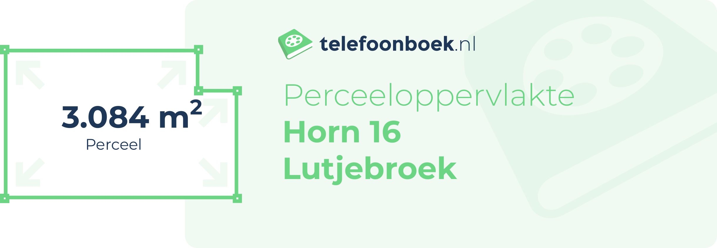 Perceeloppervlakte Horn 16 Lutjebroek