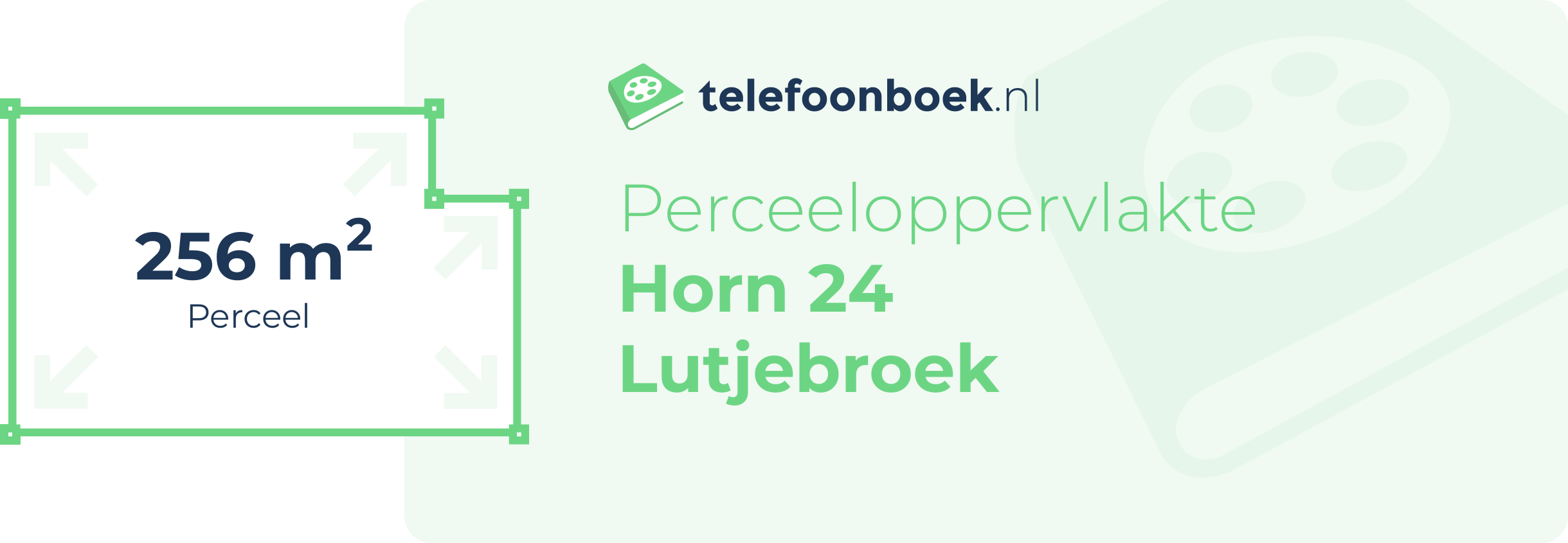 Perceeloppervlakte Horn 24 Lutjebroek