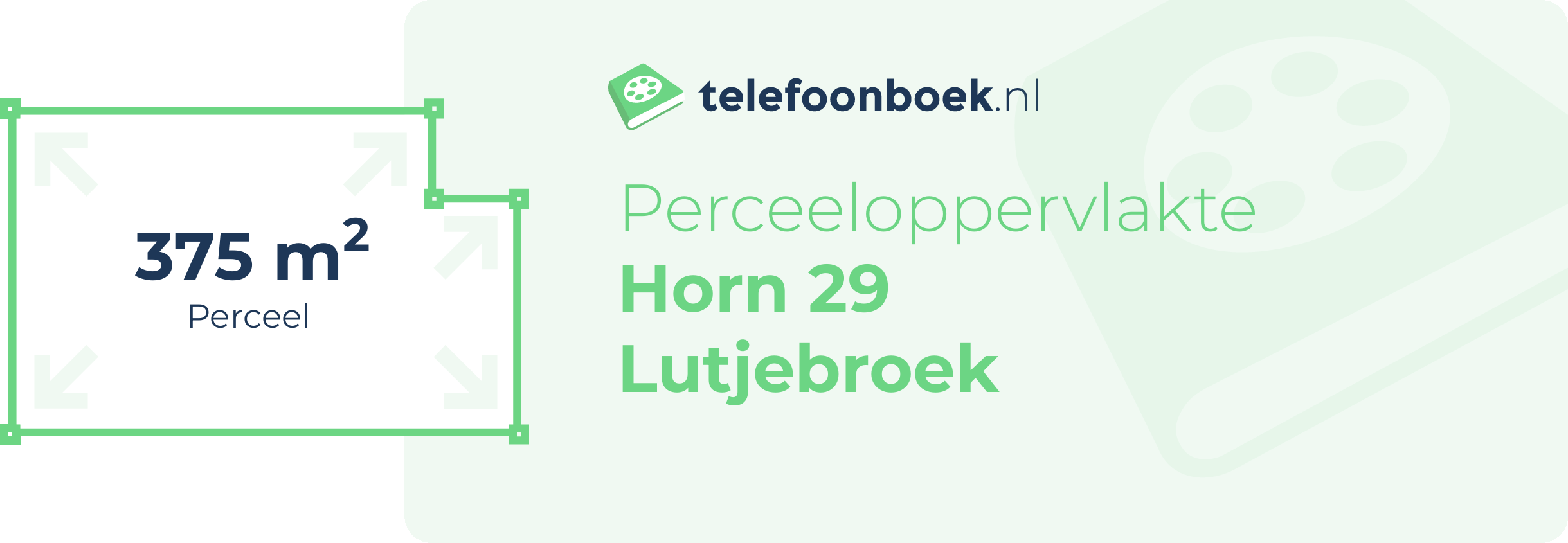 Perceeloppervlakte Horn 29 Lutjebroek