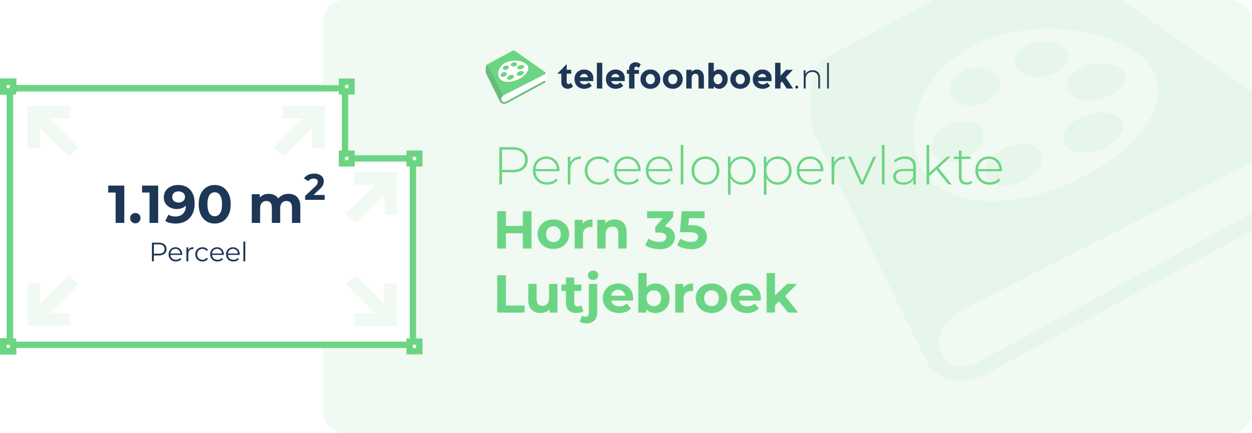 Perceeloppervlakte Horn 35 Lutjebroek