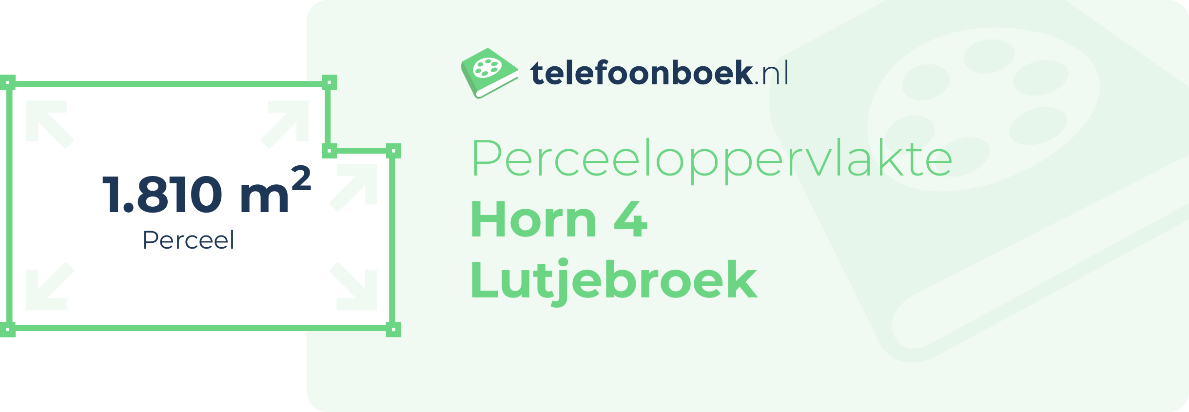 Perceeloppervlakte Horn 4 Lutjebroek