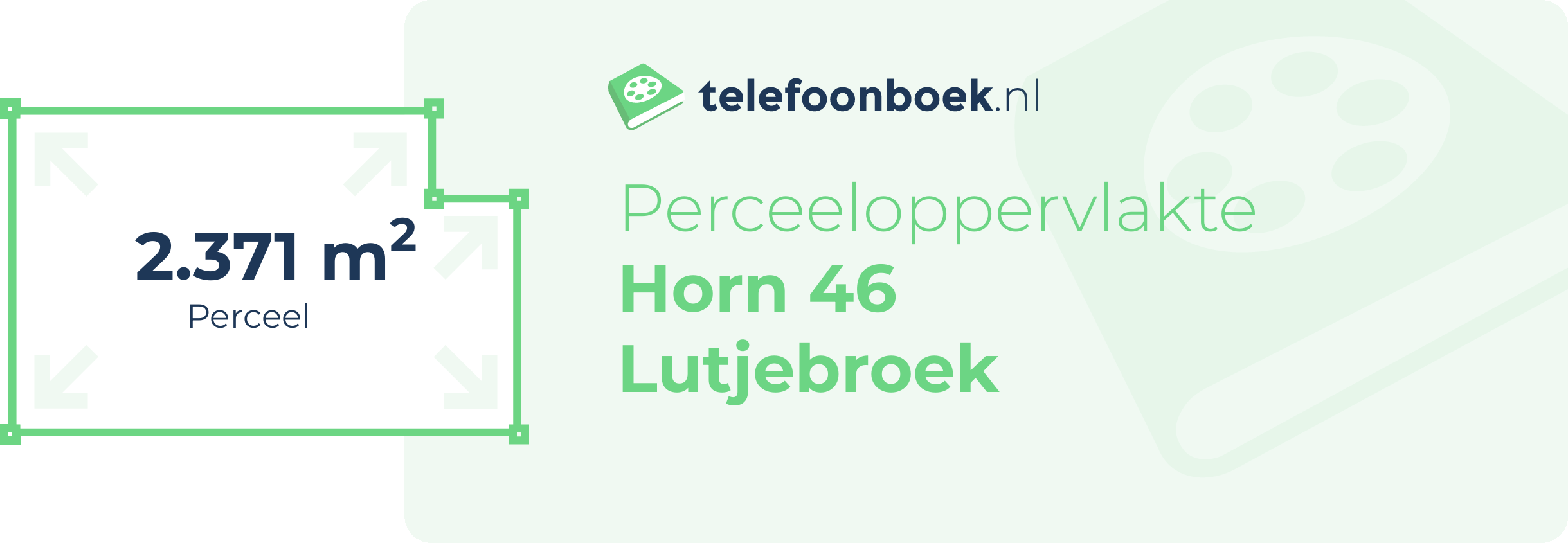 Perceeloppervlakte Horn 46 Lutjebroek