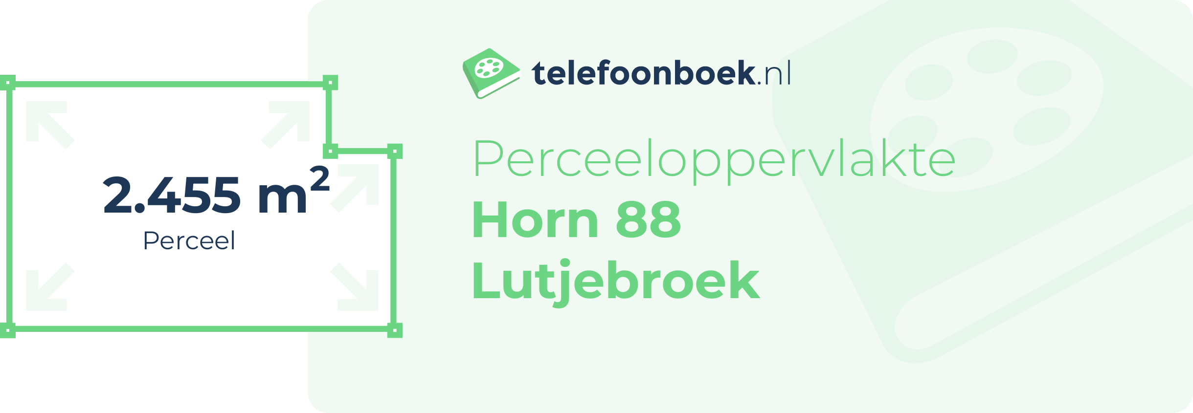 Perceeloppervlakte Horn 88 Lutjebroek