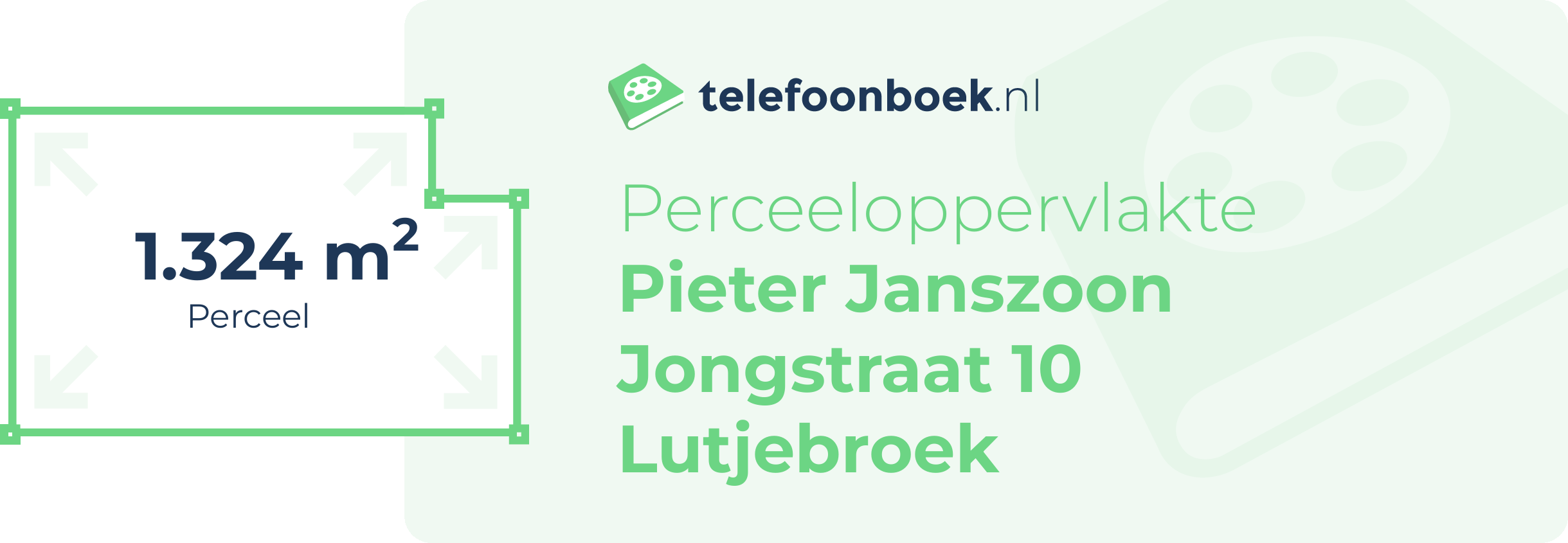 Perceeloppervlakte Pieter Janszoon Jongstraat 10 Lutjebroek