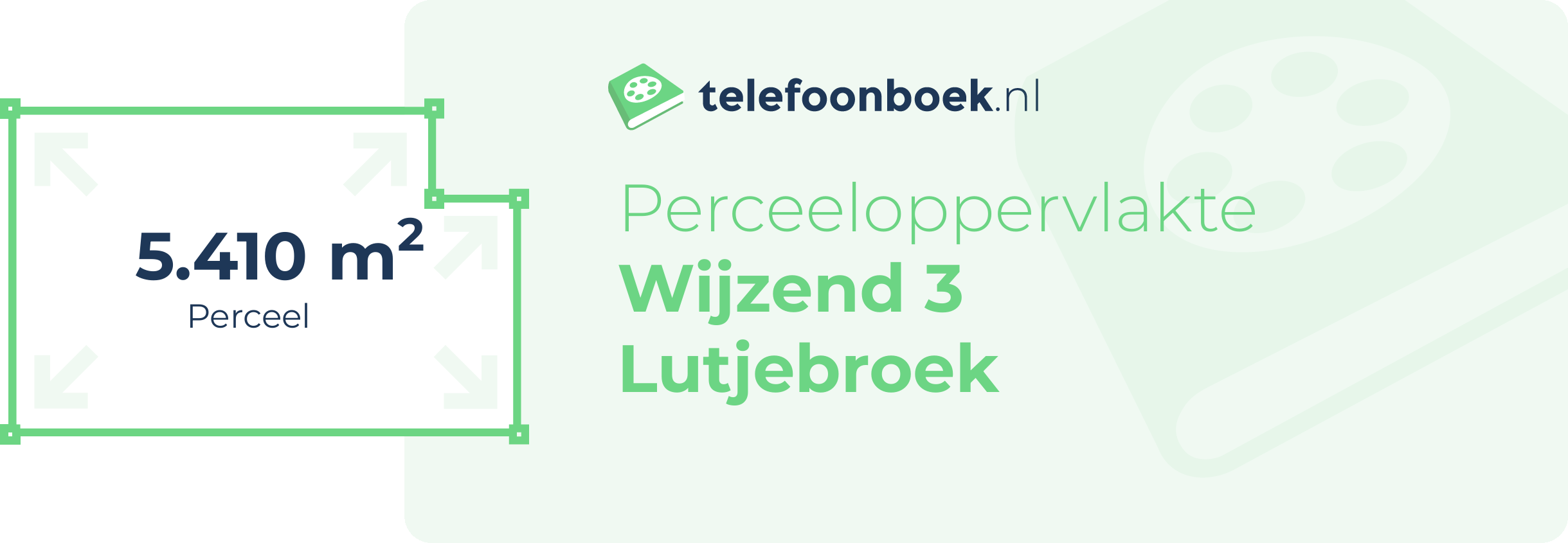 Perceeloppervlakte Wijzend 3 Lutjebroek