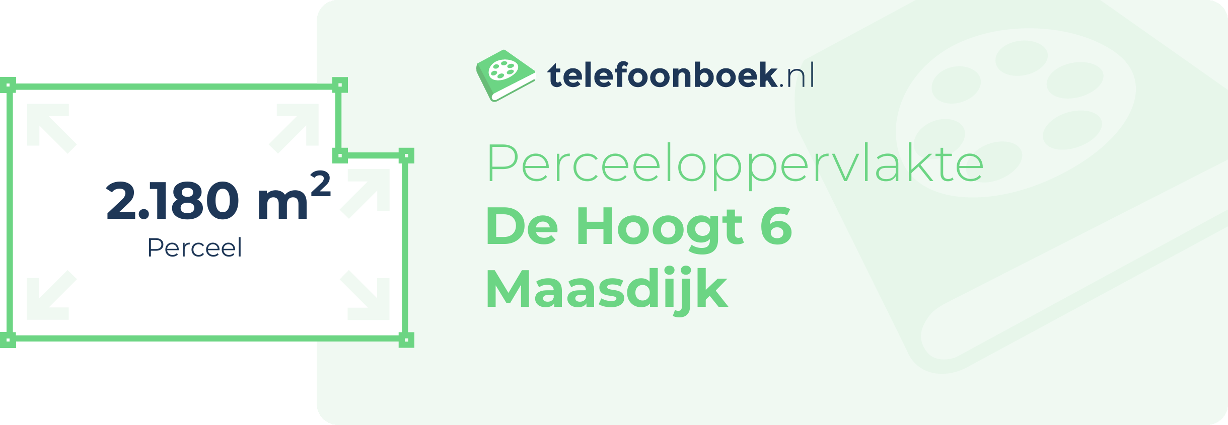 Perceeloppervlakte De Hoogt 6 Maasdijk