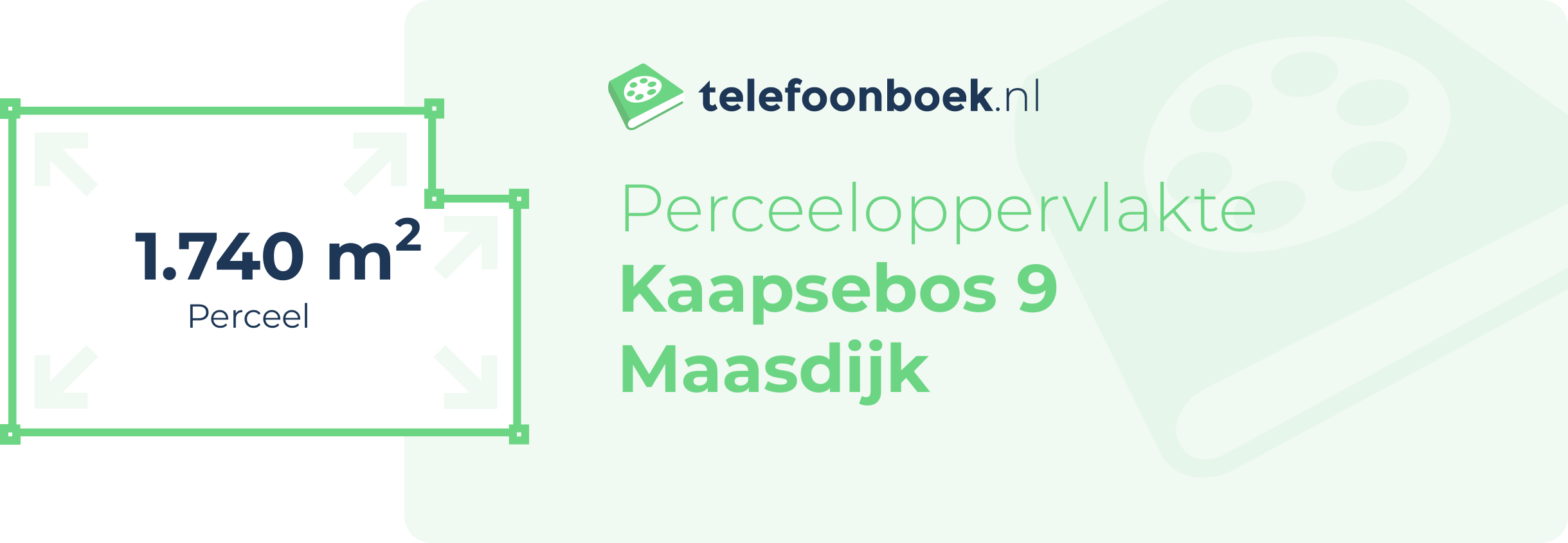 Perceeloppervlakte Kaapsebos 9 Maasdijk