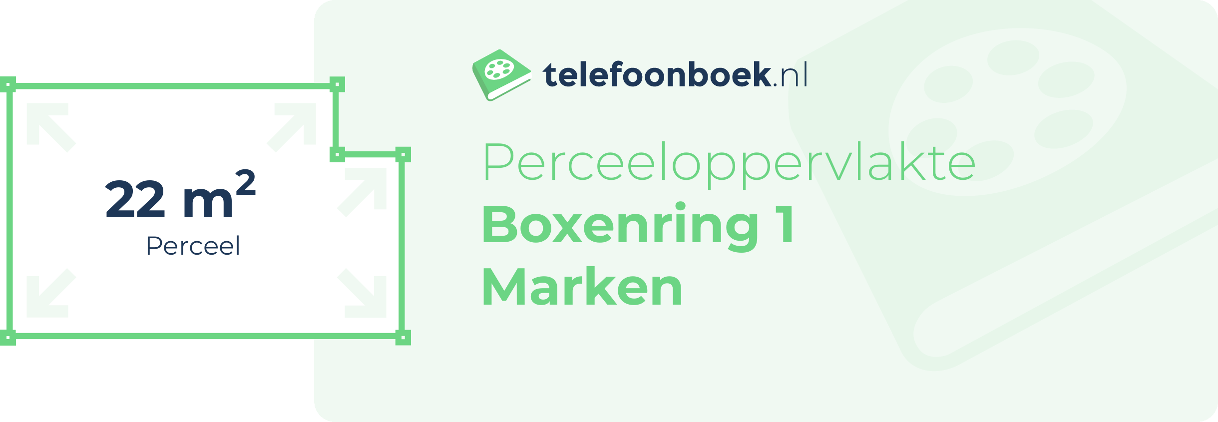 Perceeloppervlakte Boxenring 1 Marken