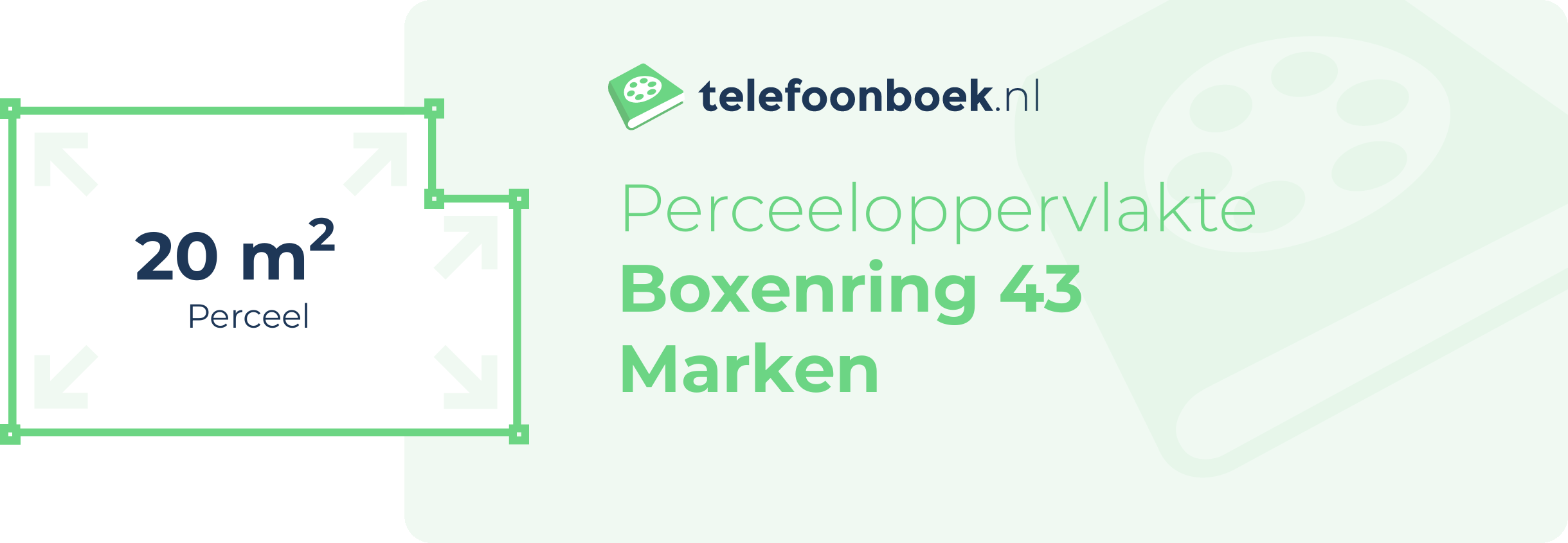 Perceeloppervlakte Boxenring 43 Marken