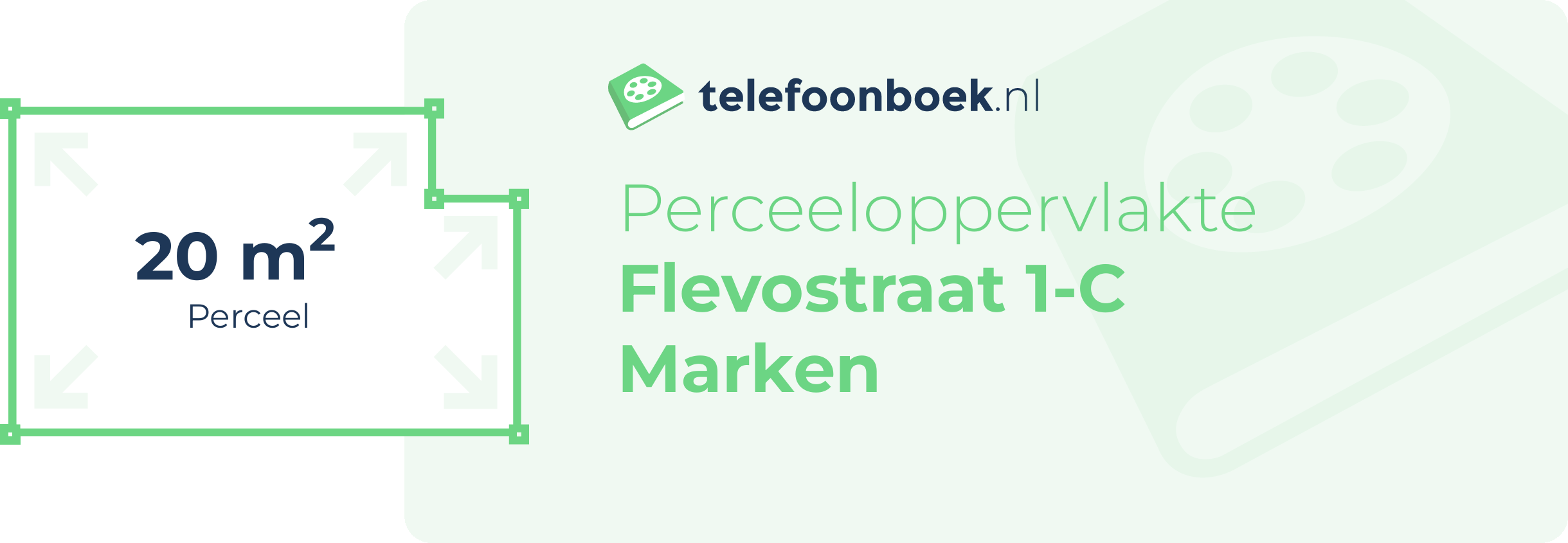 Perceeloppervlakte Flevostraat 1-C Marken