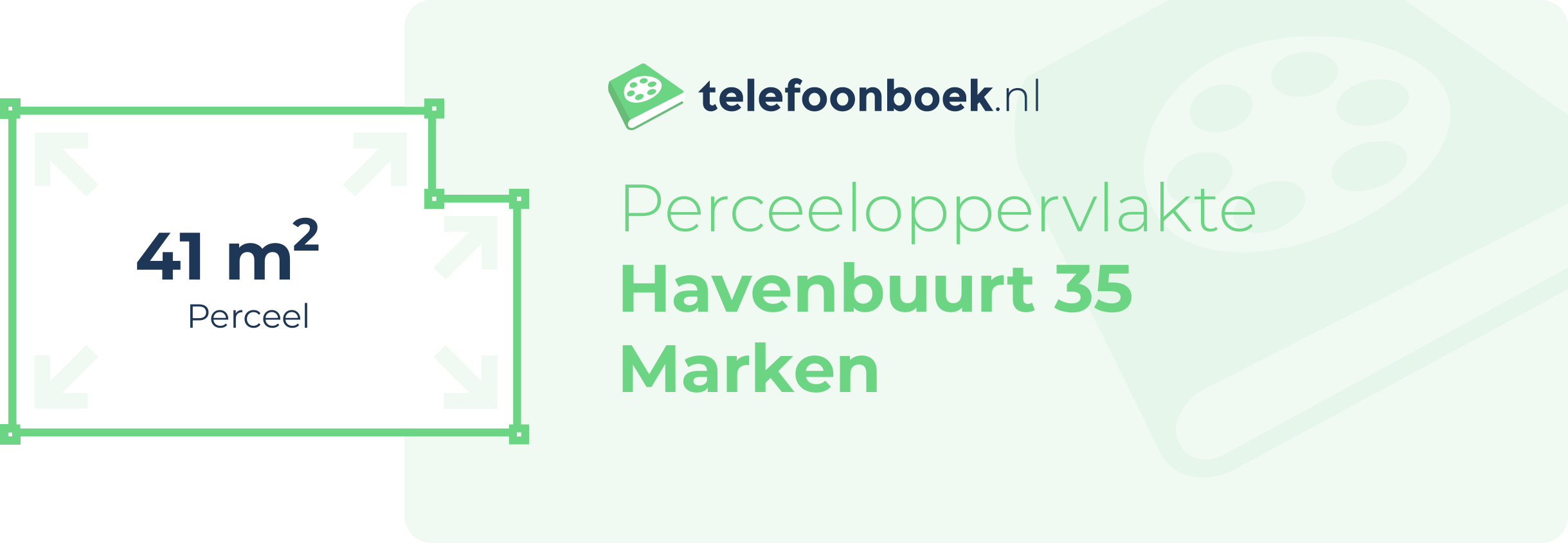 Perceeloppervlakte Havenbuurt 35 Marken