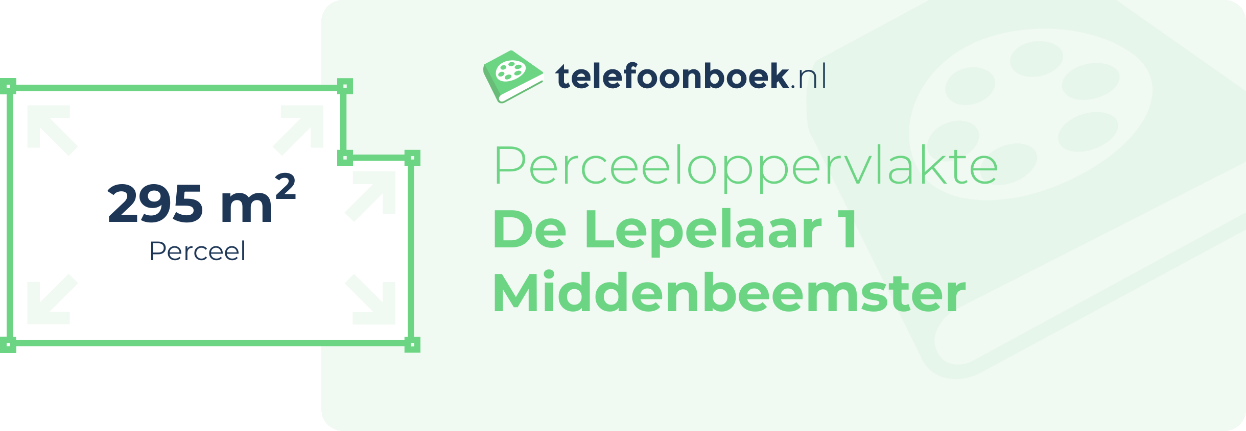 Perceeloppervlakte De Lepelaar 1 Middenbeemster