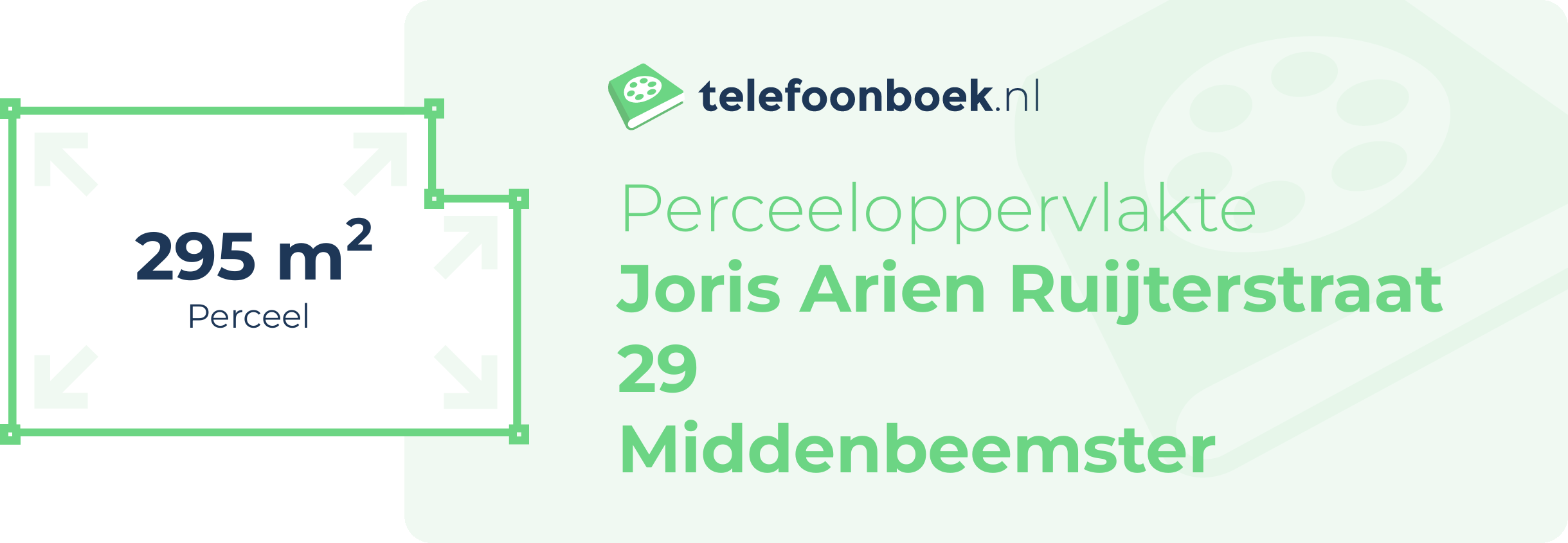 Perceeloppervlakte Joris Arien Ruijterstraat 29 Middenbeemster