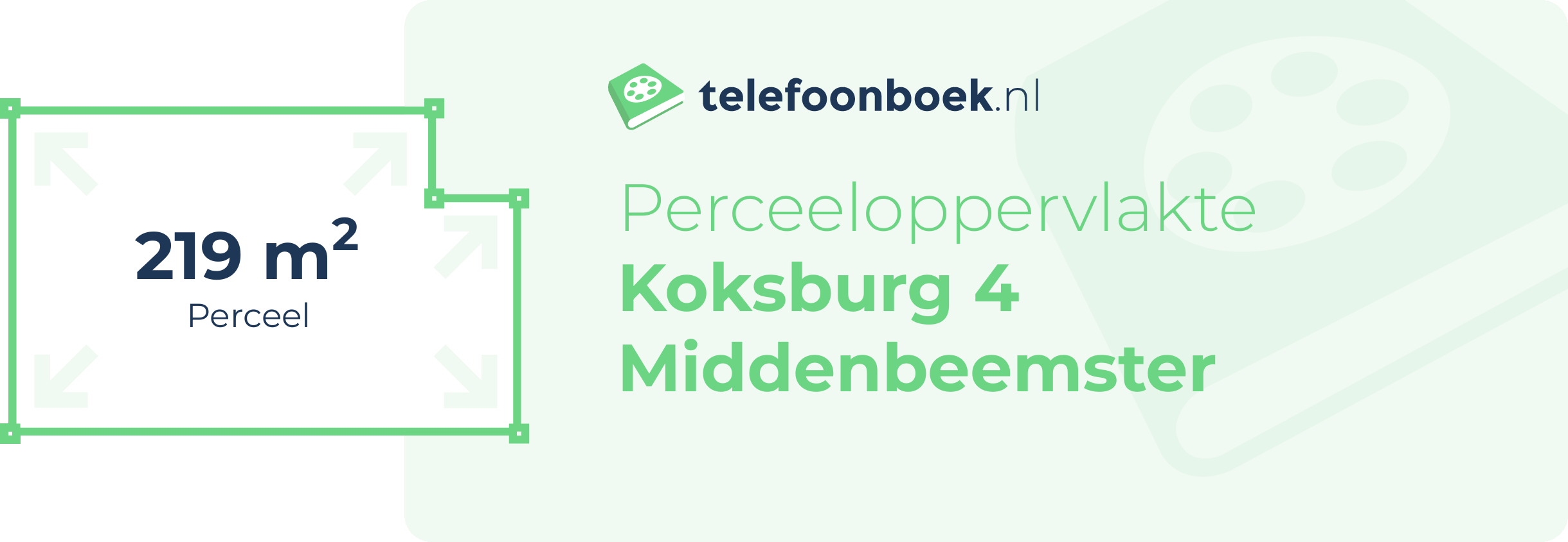 Perceeloppervlakte Koksburg 4 Middenbeemster