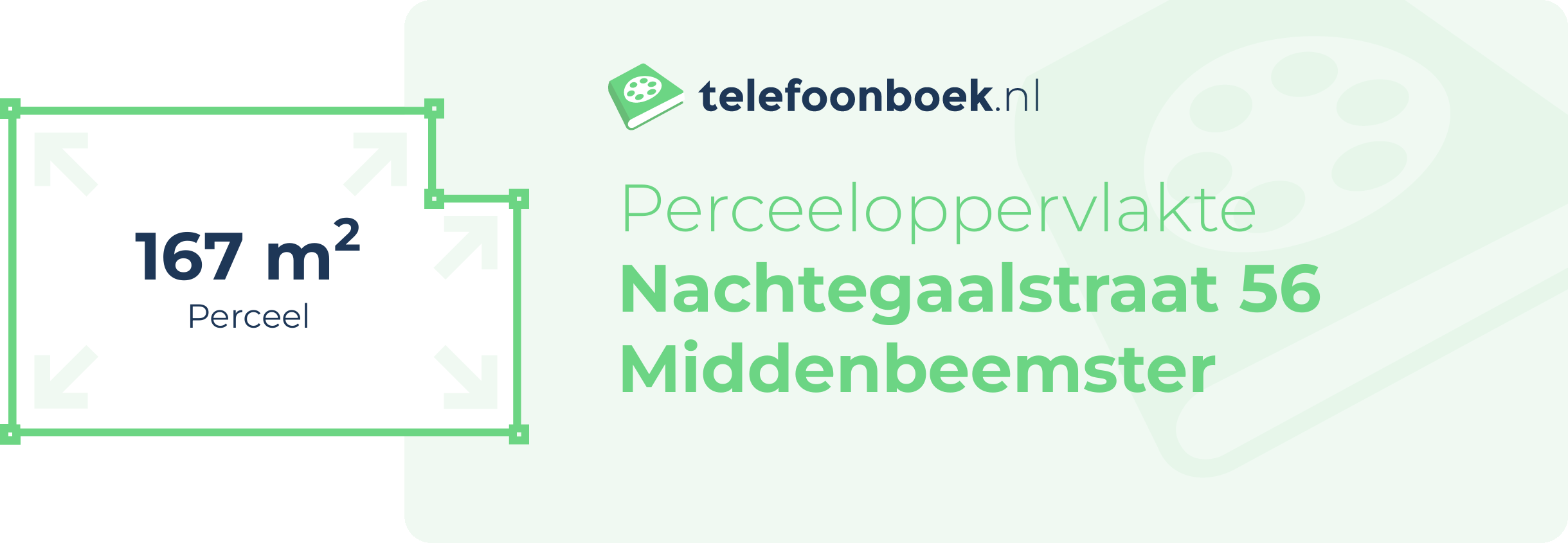 Perceeloppervlakte Nachtegaalstraat 56 Middenbeemster