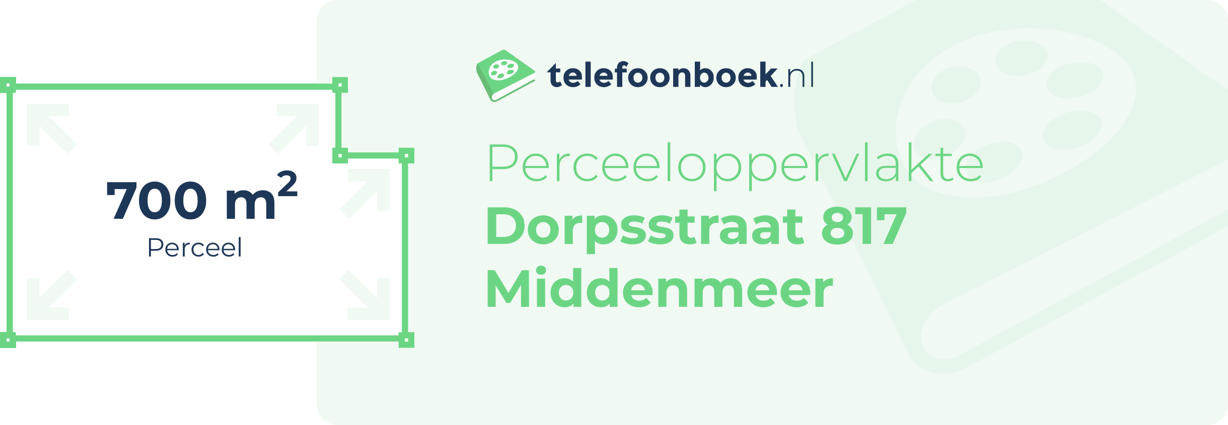 Perceeloppervlakte Dorpsstraat 817 Middenmeer