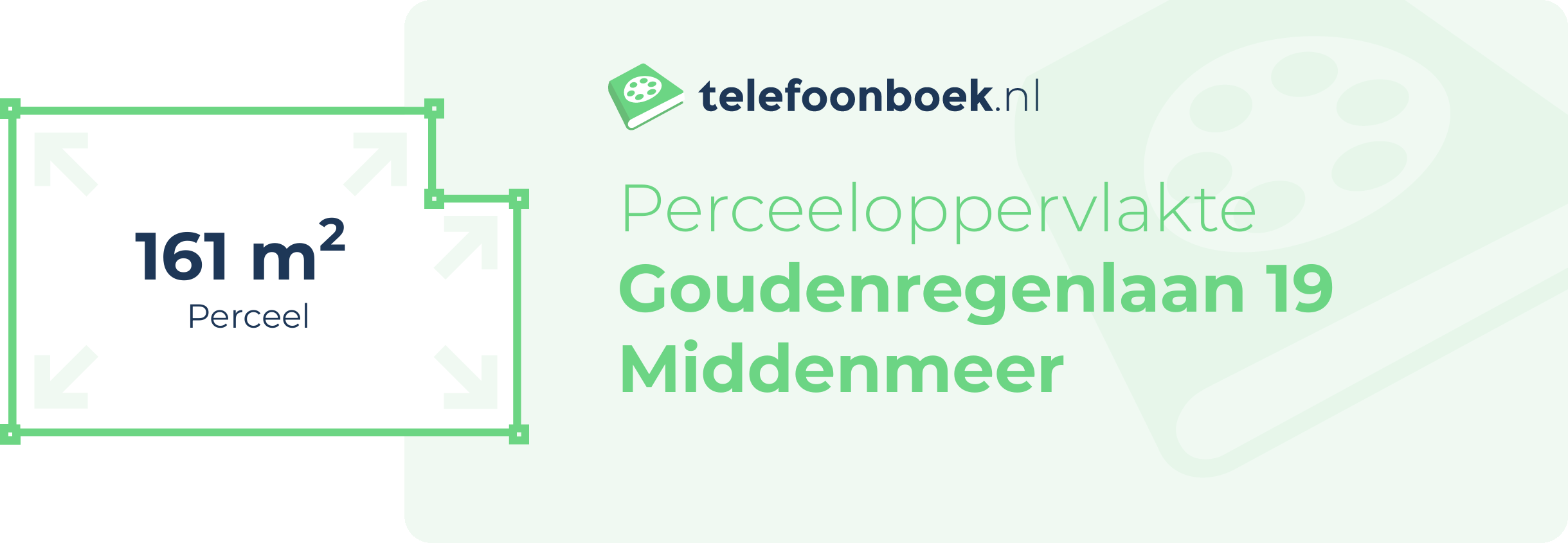 Perceeloppervlakte Goudenregenlaan 19 Middenmeer