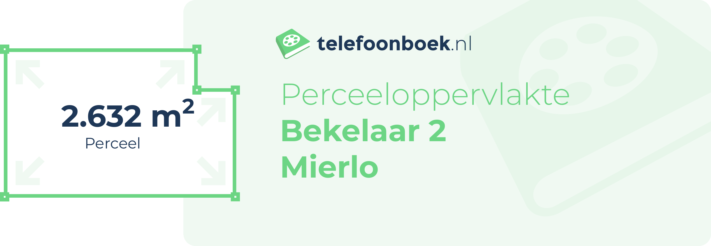 Perceeloppervlakte Bekelaar 2 Mierlo