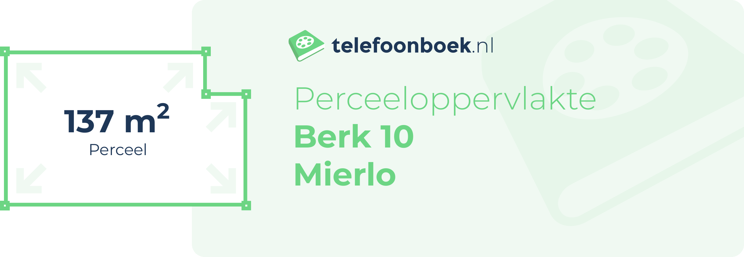 Perceeloppervlakte Berk 10 Mierlo