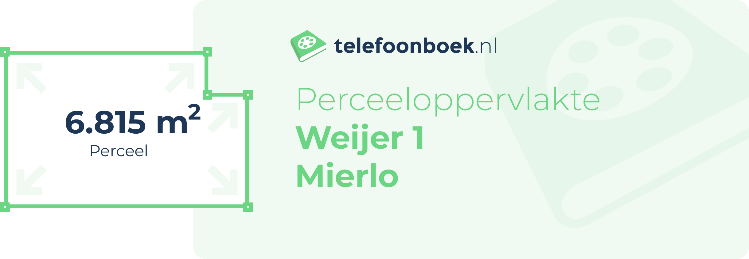 Perceeloppervlakte Weijer 1 Mierlo