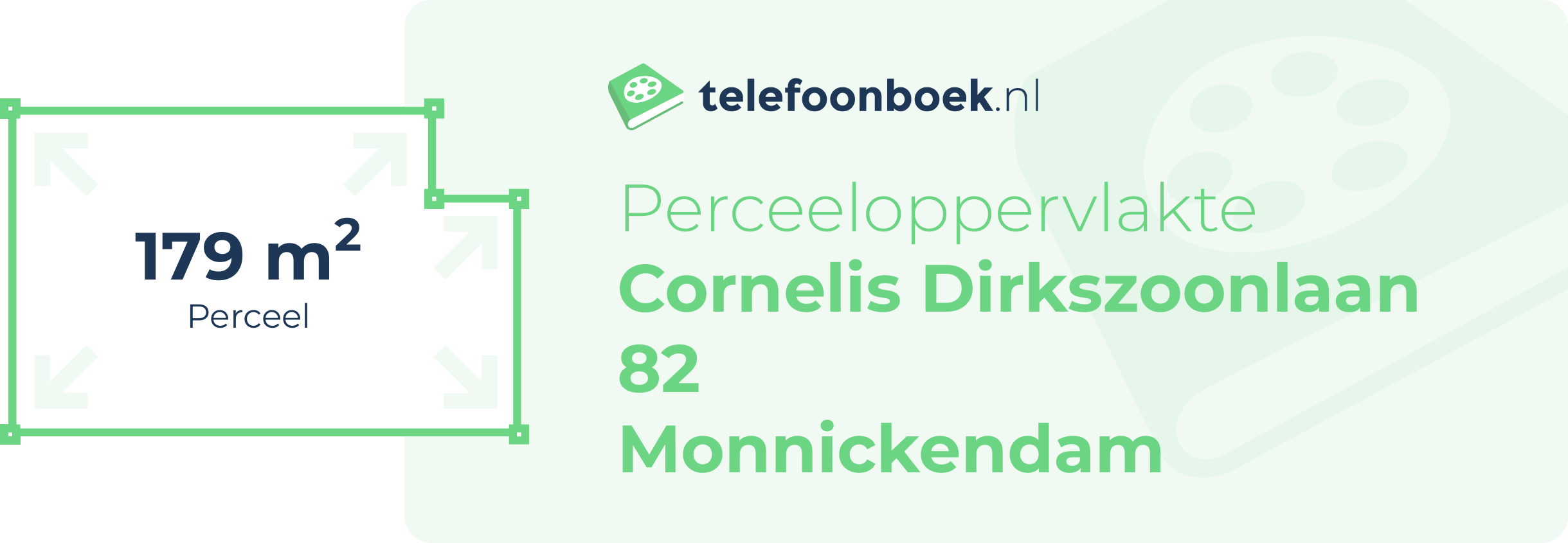 Perceeloppervlakte Cornelis Dirkszoonlaan 82 Monnickendam