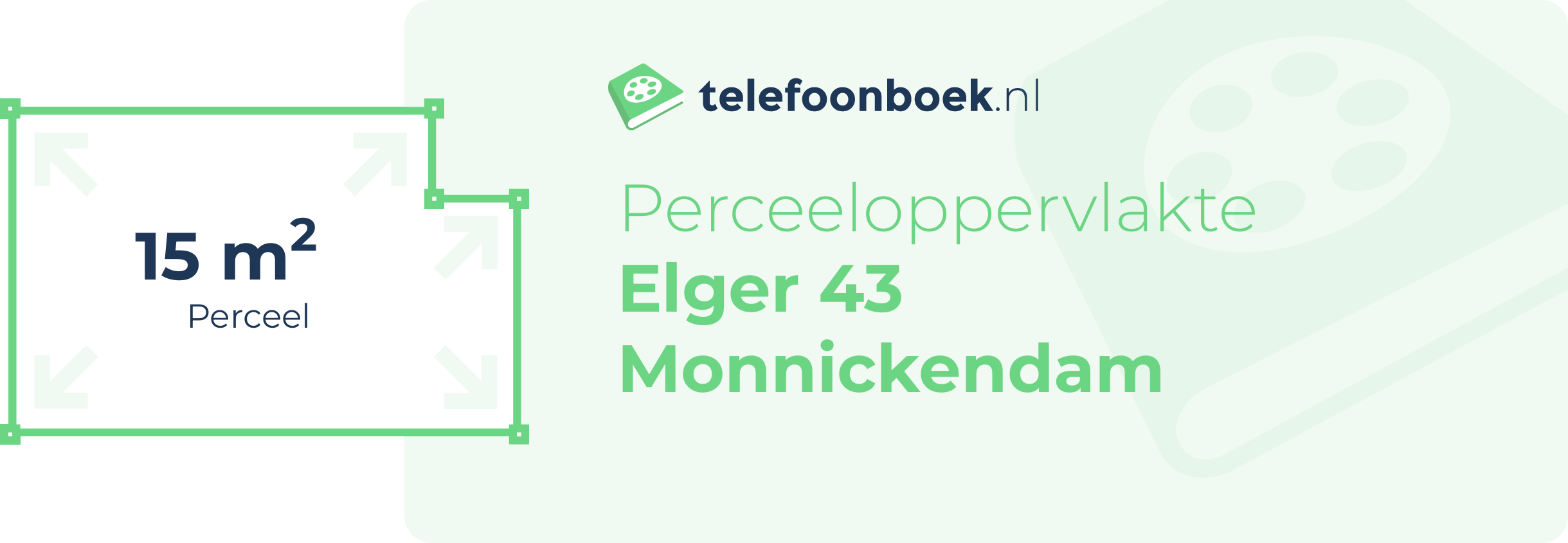 Perceeloppervlakte Elger 43 Monnickendam
