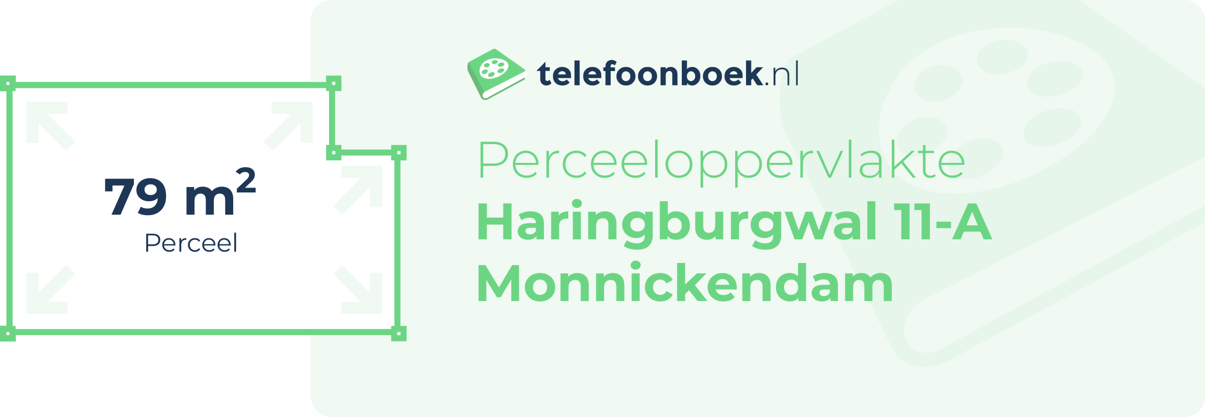 Perceeloppervlakte Haringburgwal 11-A Monnickendam
