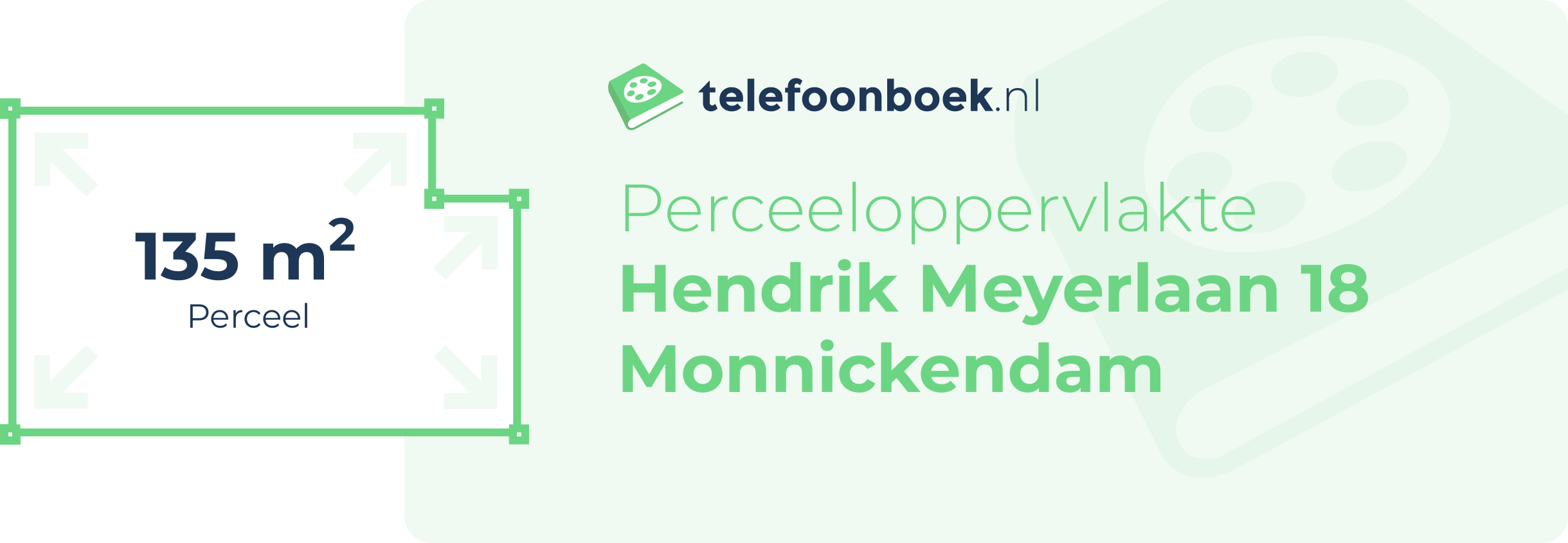 Perceeloppervlakte Hendrik Meyerlaan 18 Monnickendam