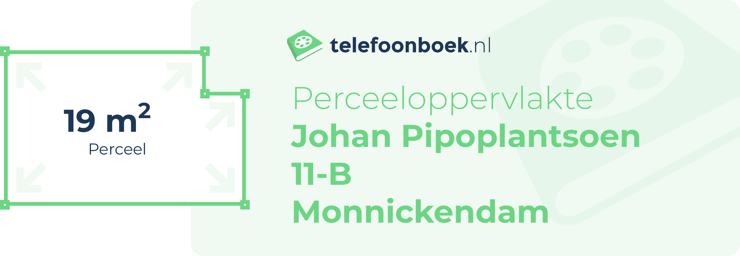 Perceeloppervlakte Johan Pipoplantsoen 11-B Monnickendam