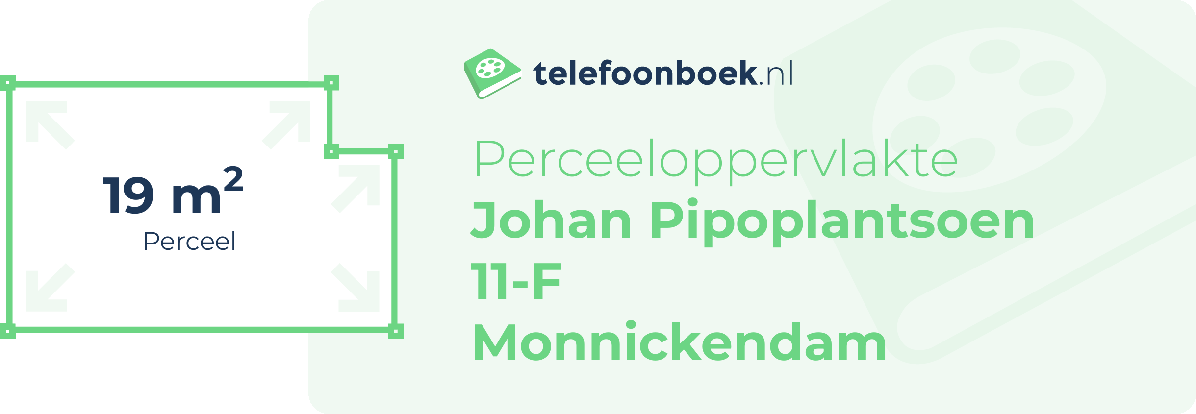 Perceeloppervlakte Johan Pipoplantsoen 11-F Monnickendam