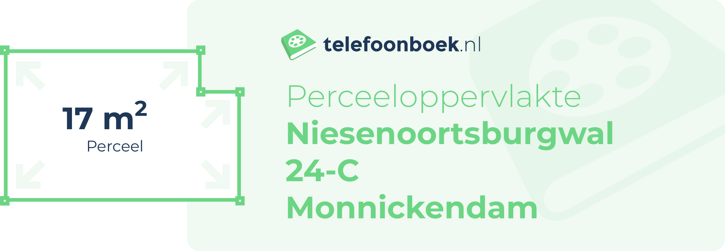 Perceeloppervlakte Niesenoortsburgwal 24-C Monnickendam