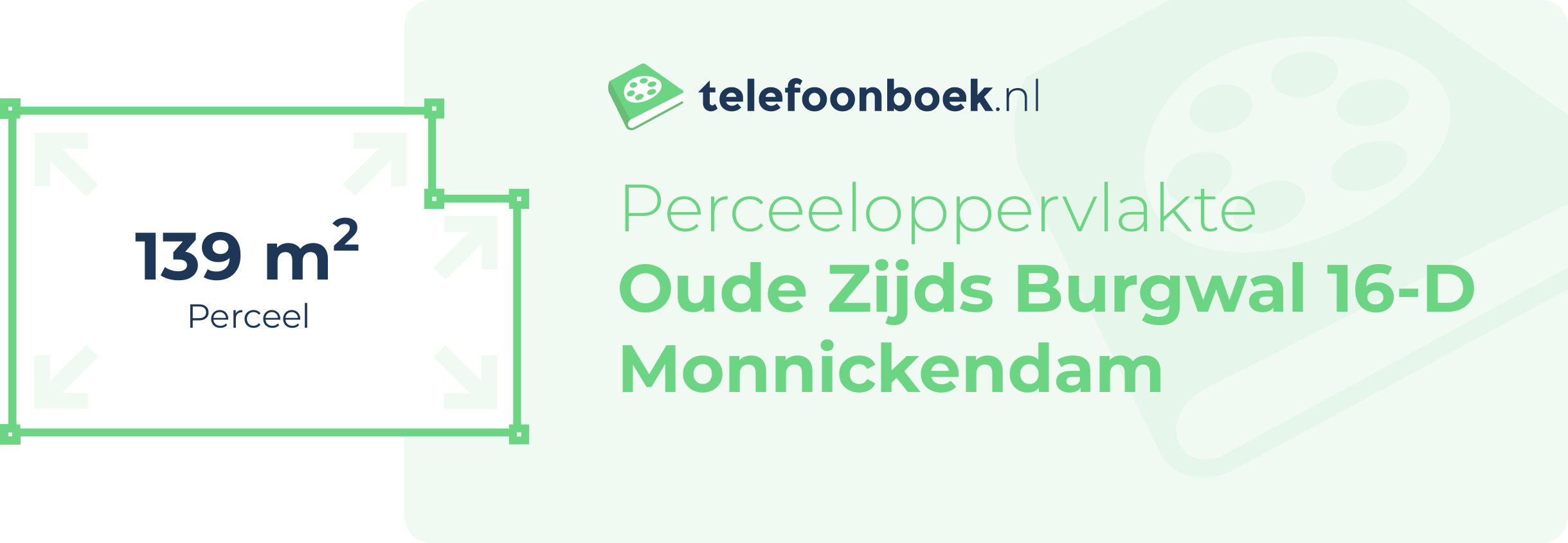 Perceeloppervlakte Oude Zijds Burgwal 16-D Monnickendam