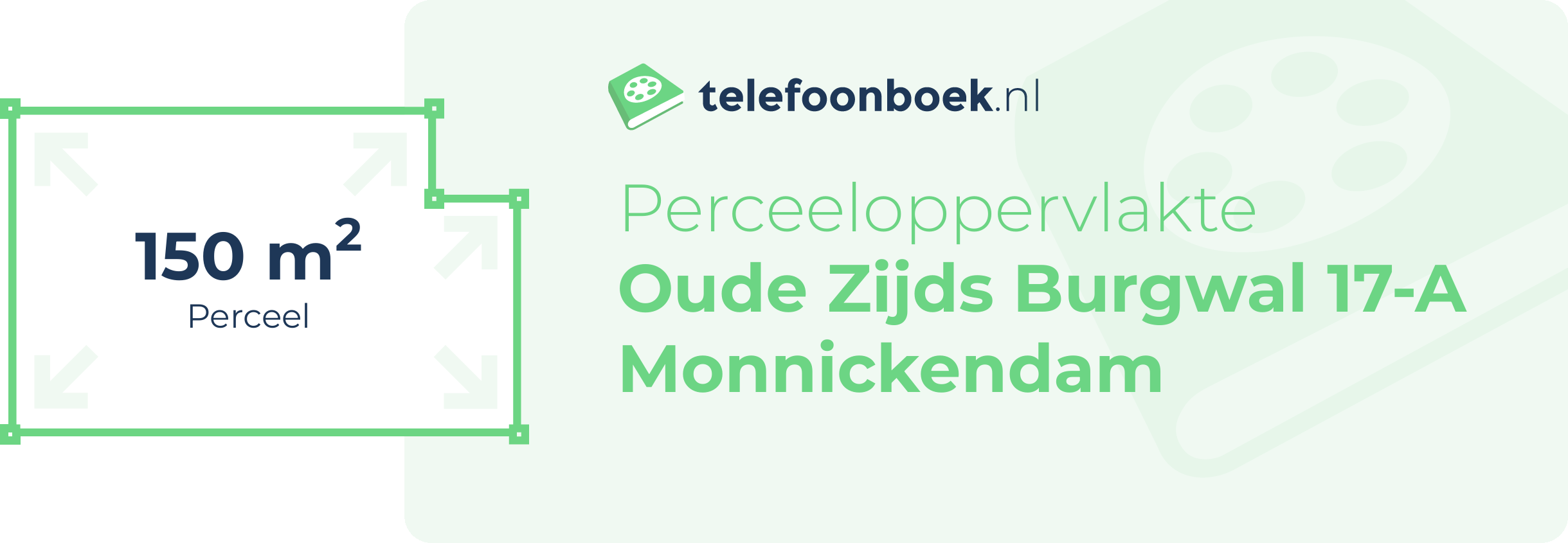 Perceeloppervlakte Oude Zijds Burgwal 17-A Monnickendam