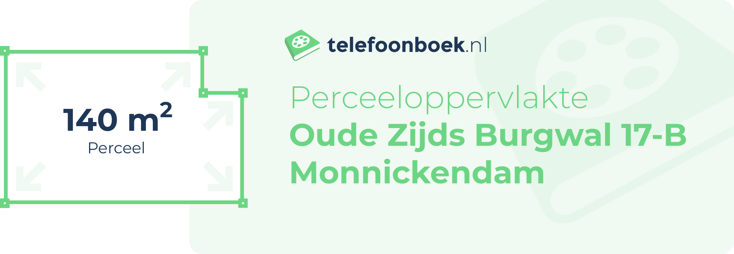 Perceeloppervlakte Oude Zijds Burgwal 17-B Monnickendam